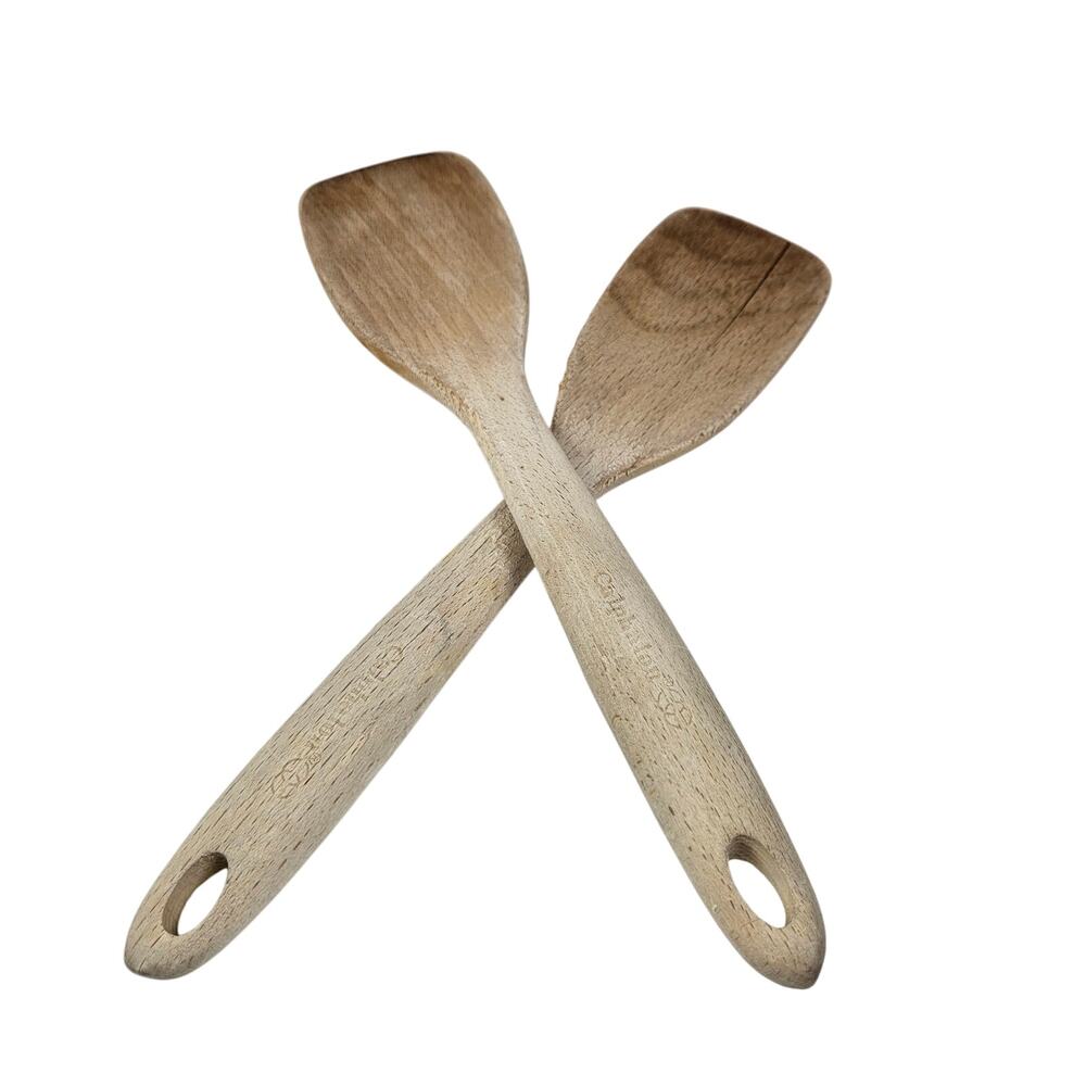 Set of 2 Calphalon Wood Mixing Spatulas